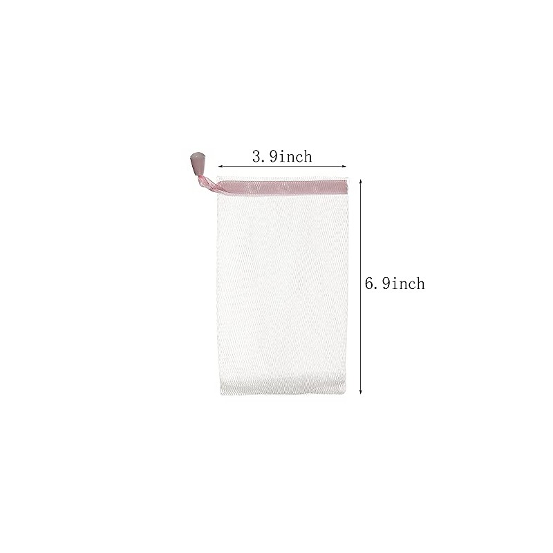 40PCS Exfoliating Soap Mesh Saver Pouch Bag and 3 PCS