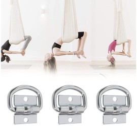 SING F LTD 4PCS Cargo Tie Downs Anchors Heavy Duty D Lashing Rings with Mounting Brackets Galvanized Steel Hooks for Trailers Trucks Boat Load Capacity 800 Kg