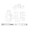 Hollaender 54-7-7 Offset Wall Flange Aluminum Magnesium 1-1/4" IPS (1.72"