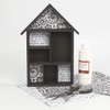Creativ 575160 1-Piece Wooden House Shape Shelf with 7 Small