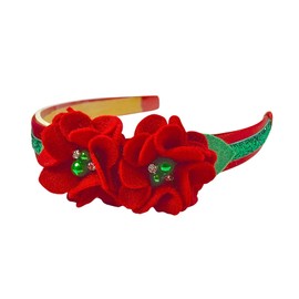 Enchanting Christmas Girls Satin Headband by Funny Girl Designs
