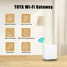 Smart Lock, Keyless Entry Door Lock, Deadbolt Lock with Keypad, Smart Lock for Front Door, App Control, Auto Lock, Easy Installation for Garage, Home, Office (WiFi Gateway)