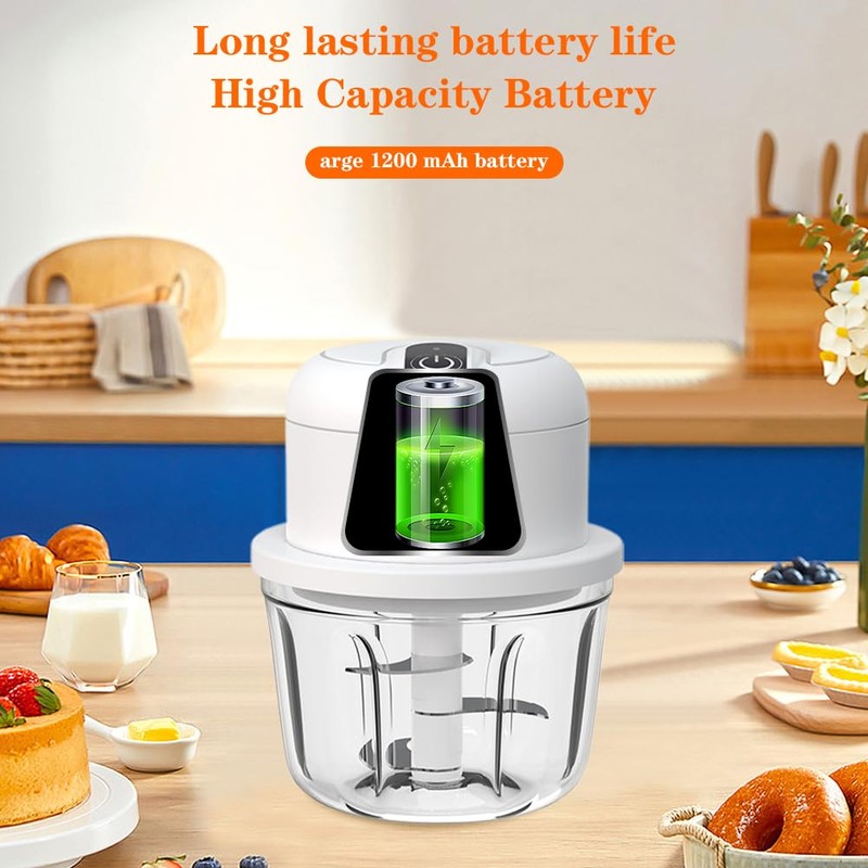 Umllpet Mini Onion Chopper, Electric Kitchen Chopper, 350 ml, USB