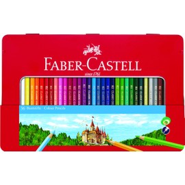 Faber-Castell Classic Colored Pencils Tin Set, 36 Vibrant Colors In Sturdy Metal Case - Premium Children's Art Products