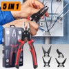 5 in 1 Pliers Set, Interchangeable Detachable Head Wire Cutting