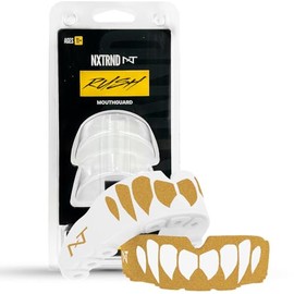 Nxtrnd Rush Juego de 2 Protectores Bucales Deportivos, Ultra Delgado, para Fútbol Americano, Boxeo, Combate, MMA, Jiu-Jitsu, Lacrosse, para 11 años +