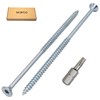 SKIR'CO Pack of 60 Galvanised Steel Wood Screws 5.0 x