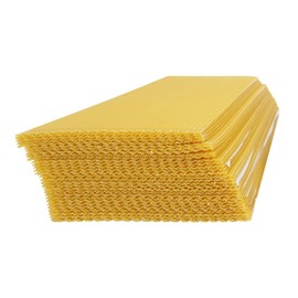 Beehive Waxed Coated Foundation Sheet 30PCS Honeycombs Bee Wax Nest Foundation 7.68x16.34 Inch Foundation for Beehive Frames