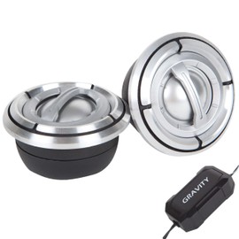 Gravity G-245TW 1-inch 300 Watts Power with Silk Dome, Flush Angle Car Tweeter Kit