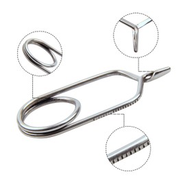 3pcs Fly Tying Tool Set Hackle Pliers 5cm/6cm/8cm Stainless Steel Fly Tying Materials Tool Fly Fishing Tying Flies Lure Making Accessories Fishing Bait Making Tool Kit
