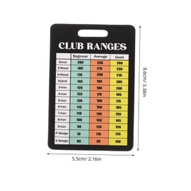 Parliky 10pcs Golf Club Range Card Lightweight and Portable Golf Scorecards for Accurate Score Recording Layout for Easy Visibility Golfing Guide for Players