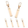 MECCANIXITY Zipper Pull Charm 6 Pcs 1-2mm Thickness Detachable Zipper