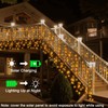 Solar Powered Curtain Lights 33ftx 3ft 500 LED Outdoor Curtain