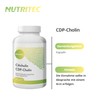 Nutritec CDP-Cholin 60 Kapseln, Nahrungsergänzungsmittel mit 250mg Citicholin pro Kapsel