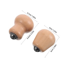 Ipetboom 2pcs Ergonomic Rolling Stick for Face and Neck Massage Portable Lightweight Sculpting Manual Massage Tool for and Shoulder Relief Compact Design for Home and Travel Use