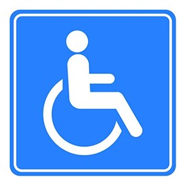 Handicap Sticker Premium Decal Die Cut Wheelchair Accessible