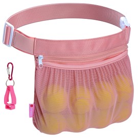 Tennis Ball Holder, Pickle Ball Holder Waist Bag for Women, Tennis Ball Fanny Pack for Pet, Balls Pouch Pocket, Holding 6 to 8 Tennis or Pickle Balls, Great Pickleball Tennis Gift & Accessory for Girl