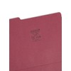 Smead File Folders 1/3 Cut Single-Ply Tab Maroon (100) De
