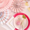 Coterie Pale Pink Party Fans – Set of 4 Hanging