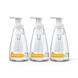 Clean Revolution Ready to Use Foaming Hand Soap | Three Pack | Jumbo 15.25oz Bottles | Gentle, Moisturizing & Eco-Friendly | Real Essential Oils | Dreamy Citrus | 45.75 Total Fl Oz, Clear