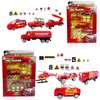 Kids Set of 2 15pcs Die Cast Fire Dept. Forest