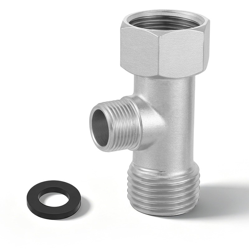 Bidet T Adapter, 3-Way Fitting Adapter (Thread Size 1/2″ x