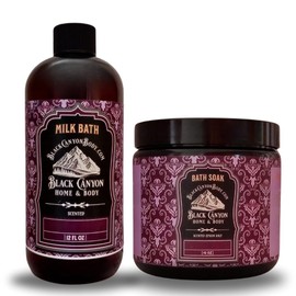 Black Canyon All Spice Scented Milk Bath & Epsom Salt Bath Soak Set