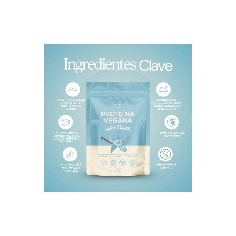 CARO FIT Protena Vegana Aislada de Chcharo y Arroz Sabor