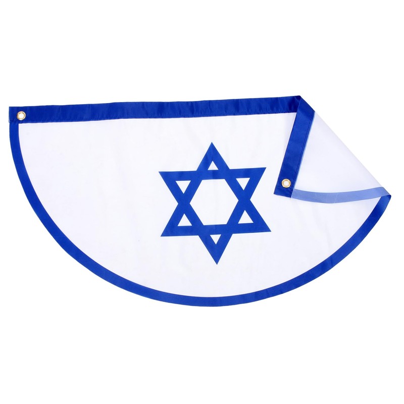 Mipcase 2pcs Israel National Flag Vertical Garden Flag Outdoor Decoration