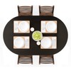 UMINEUX Oval Fitted Vinyl Tablecloth with Elastic Edged & Flannel