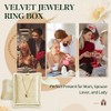 Necklace Boxes for Jewelry Gift, Velvet Small Earring and Necklace