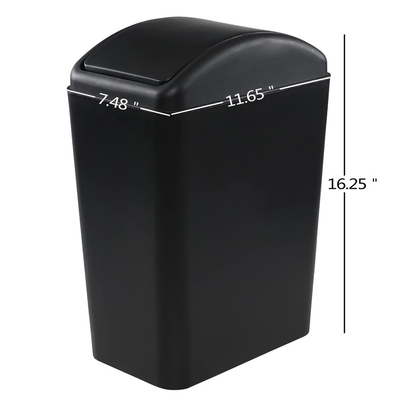 AnnkkyUS Cubeta de Basura de Plástico de 16 Litros, Cubeta