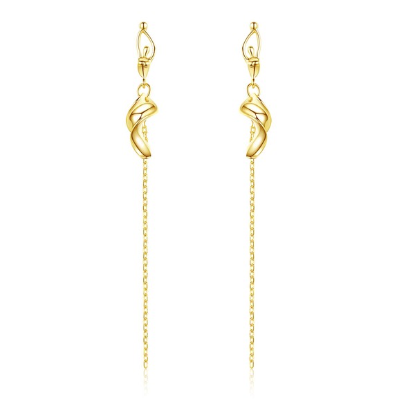 VIKI LYNN Ardent 18K Gold Plated Dancer with Chain Dangle