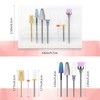 Pack of 7 Nail Drill Bits HEYMKGO Electric Nail Drill