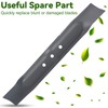 YUNSTK 32 cm Metal Lawnmower Blade, Replacement Lawn Mower Blade