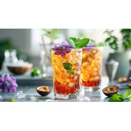 Generisch apricot-Passion easyWater Drink Powder, Sugar-free Flavour Powder for Refreshing Drinks, Only 5 Calories per 500 ml Water, Without Aspartame, Contents: 25 Servings