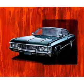 1967 CHEVY IMPALA from SUPERNATURAL Poster Print