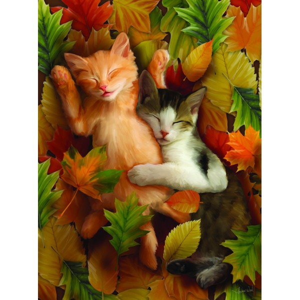 Autumn Nap 1000pc Jigsaw Puzzle by Tom Wood