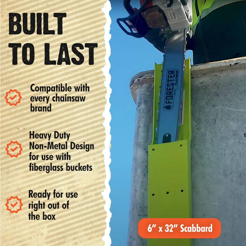 FORESTER Bucket Scabbard - Chainsaw Holder Logging Tools Bucket Truck