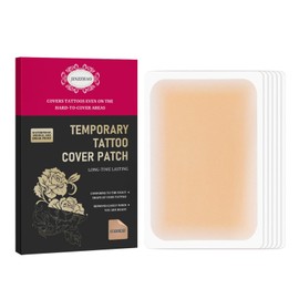 Invisible Tattoo Cover Up Tape – 6 Pcs Skin Tone Concealer Stickers, Waterproof & Breathable for Scars, Tattoos, and Skin Imperfections