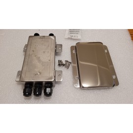 Small Junction Box 10x15.5x3.5cm Stainless Steel Junction Box, Hub for 4 Load Cells High Precision Potentiometer SUMMING Box 4 Way. Waterproof/Water Resistance case. Plus Included 4 Way Motherboard