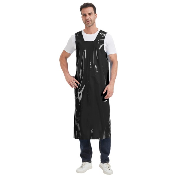 Nanxson Lightweight Waterproof TPU Apron with Elasticized Back Straps Adjustable