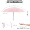 Paraguas de Bolsillo, Uplayteck Mini Paraguas con Protección UV, Sombrilla