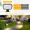 Sucolite 8-Pack Solar Spot Lights Outdoor Waterproof IP65, 3 Lighting