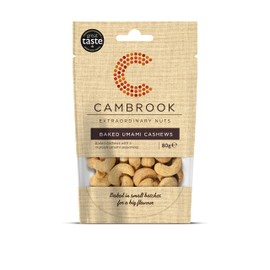 Cambrook - Baked Umami Cashews, 80g Bag