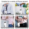 2 Pieces Black Universal Phone Chain Phone Lanyard Patch Ultra