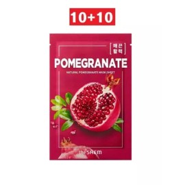 1010 10 10 내추럴 석류 마스크 시트(매근활력)US 10:10 Natural Pomegranate Mask Sheet (Intensive Rejuvenation) US [Natural Pomegranate Mask Sheet (Soothing and Revitalizing) 21ml]