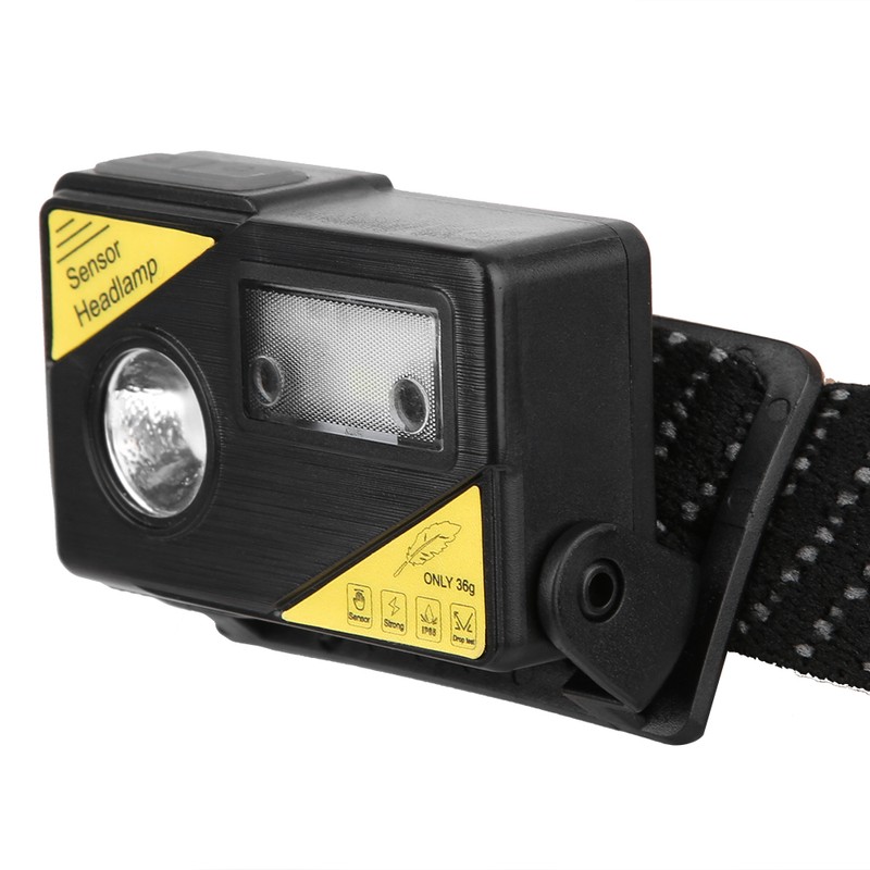 K180 LED Lightweight USB Charging Headlamp Hat Clip Integrated Induction