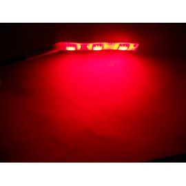 RadLites RED Accent, Engine Flexible LED Lighting Kit, 54 Super Bright LED's, Waterproof Flexible Self Adhesive Strips Complete with Installation Kit!