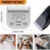 HELISAN Dog Grooming Clipper Replacement Blades, 7FC 3.2mm Pet Clipper